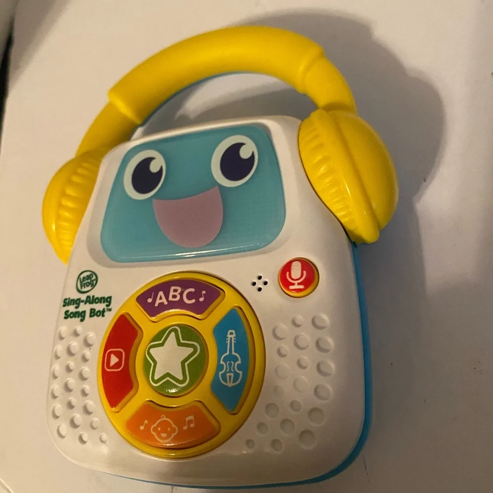 Sing-Along Song Bot Kids Learning Toy - White and Yellow